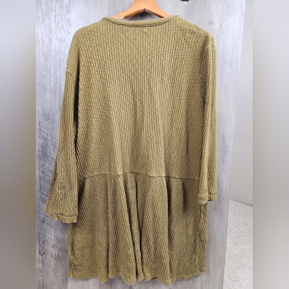 Free People Beach Blossom Button-Up T-Shirt Dress in Mustard Size XS/TP Women's - Picture 9 of 9